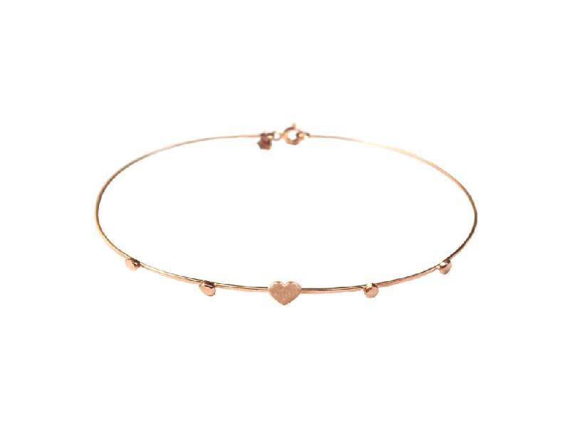 9KT ROSE GOLD RIGID BRACELET SOFIA PHILO MILANO B4107S