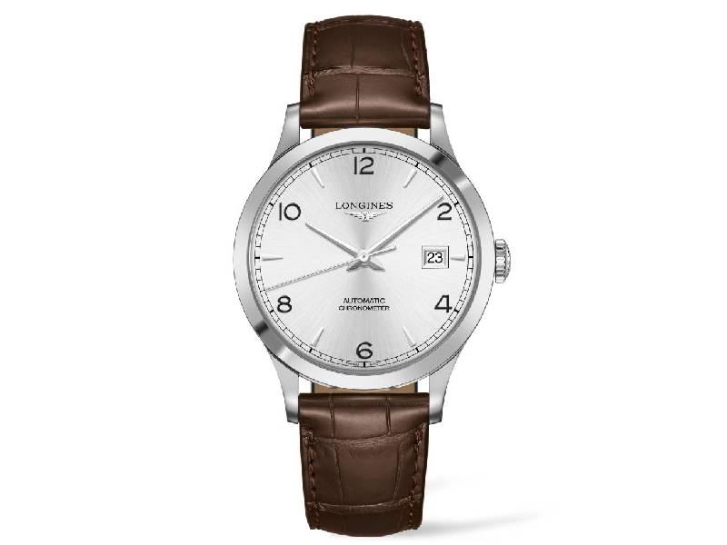 AUTOMATIC MEN’S WATCH STAINLESS STEEL/LEATHER RECORD LONGINES L2.821.4.76.2