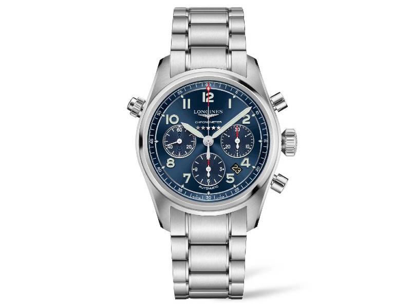 AUTOMATIC STAINLESS STEEL MEN’S WATCH CHRONOGRAPH SPIRIT LONGINES L3.820.4.93.6