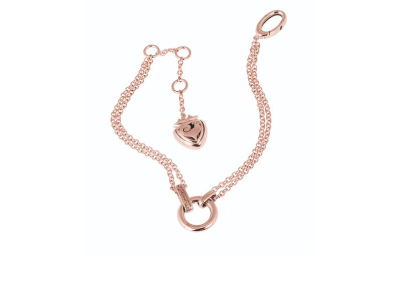 BRACCIALE CERCHIO E SCUDO IN ORO ROSA O GIALLO ACCESSORI CHANTECLER 32492/32491