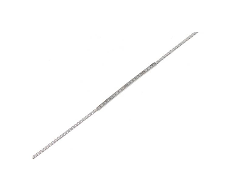 MEN’S BRACELET WHITE GOLD AND DIAMOND SCARABEO BR2027/VB