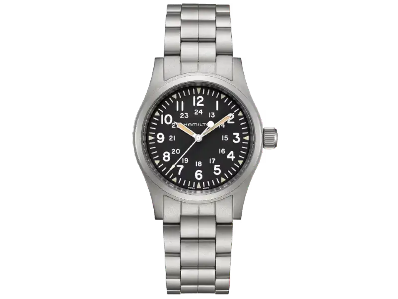 OROLOGIO MECCANICO ACCIAIO/ACCIAIO 38 MM KHAKI HAMILTON H69439131